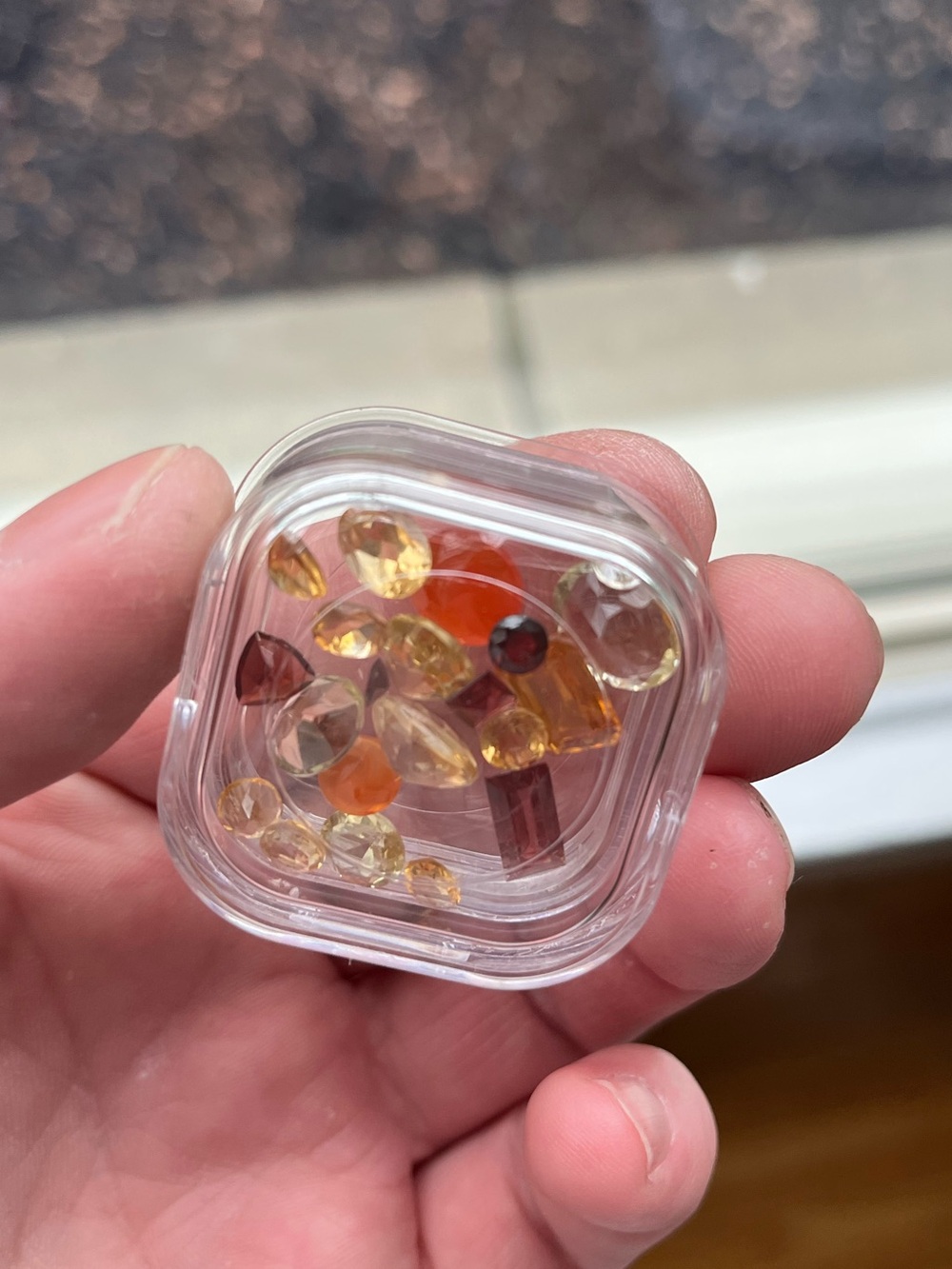 Natural Orange/Red Sapphire Parcel - Picture 3 of 6